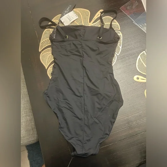 La Blanca Island Goddess Rouched Body Lingerie Mio One Piece Swimsuit size 6 - Picture 6 of 8